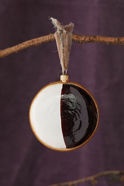 Black + White Cookie Glass Ornament | Anthropologie (US)