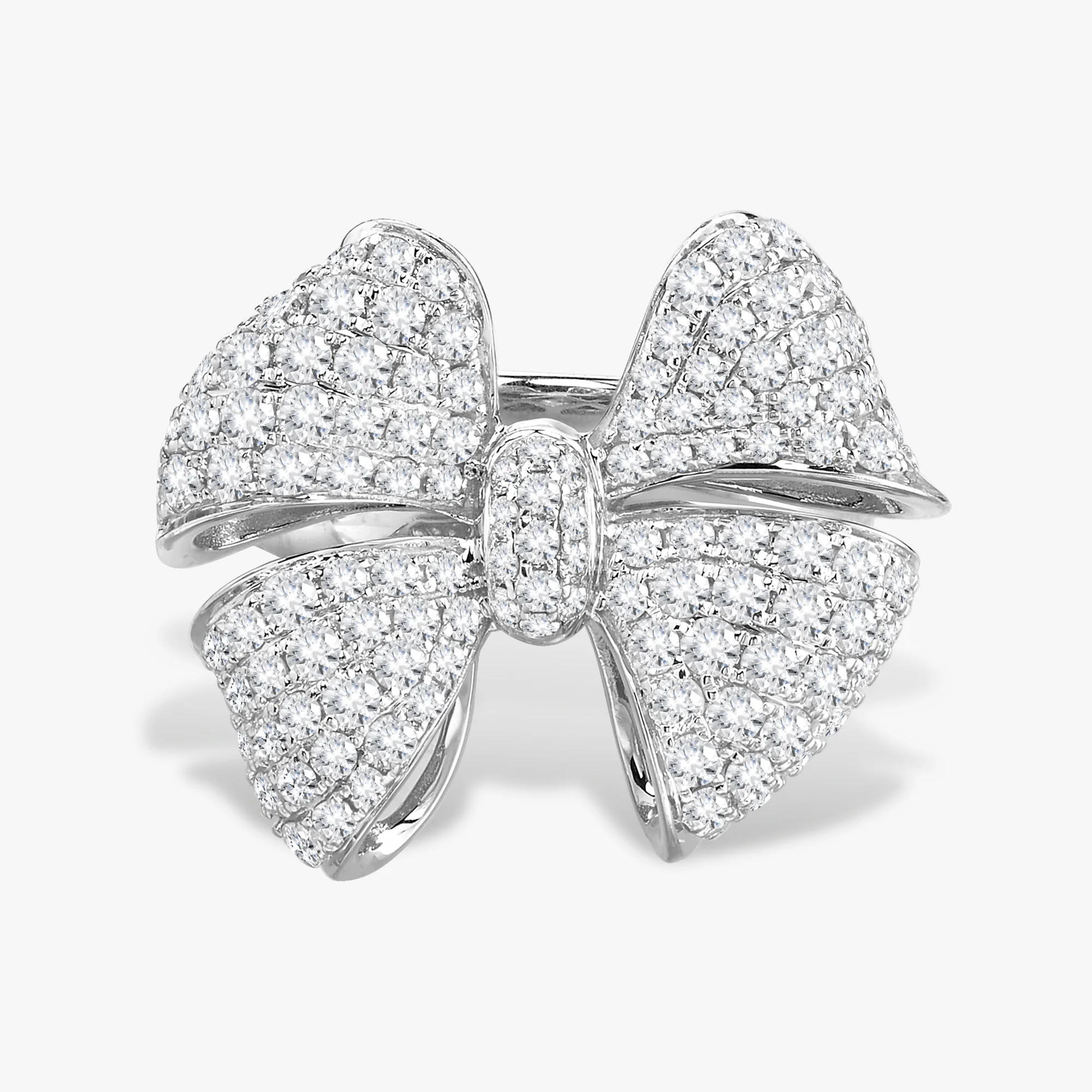 Little Martha May Pave Diamond Bow Cocktail Ring 2.13 ctw | RW Fine Jewelry