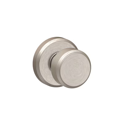 Schlage  Bowery Satin Nickel Passage Door Knob | Lowe's