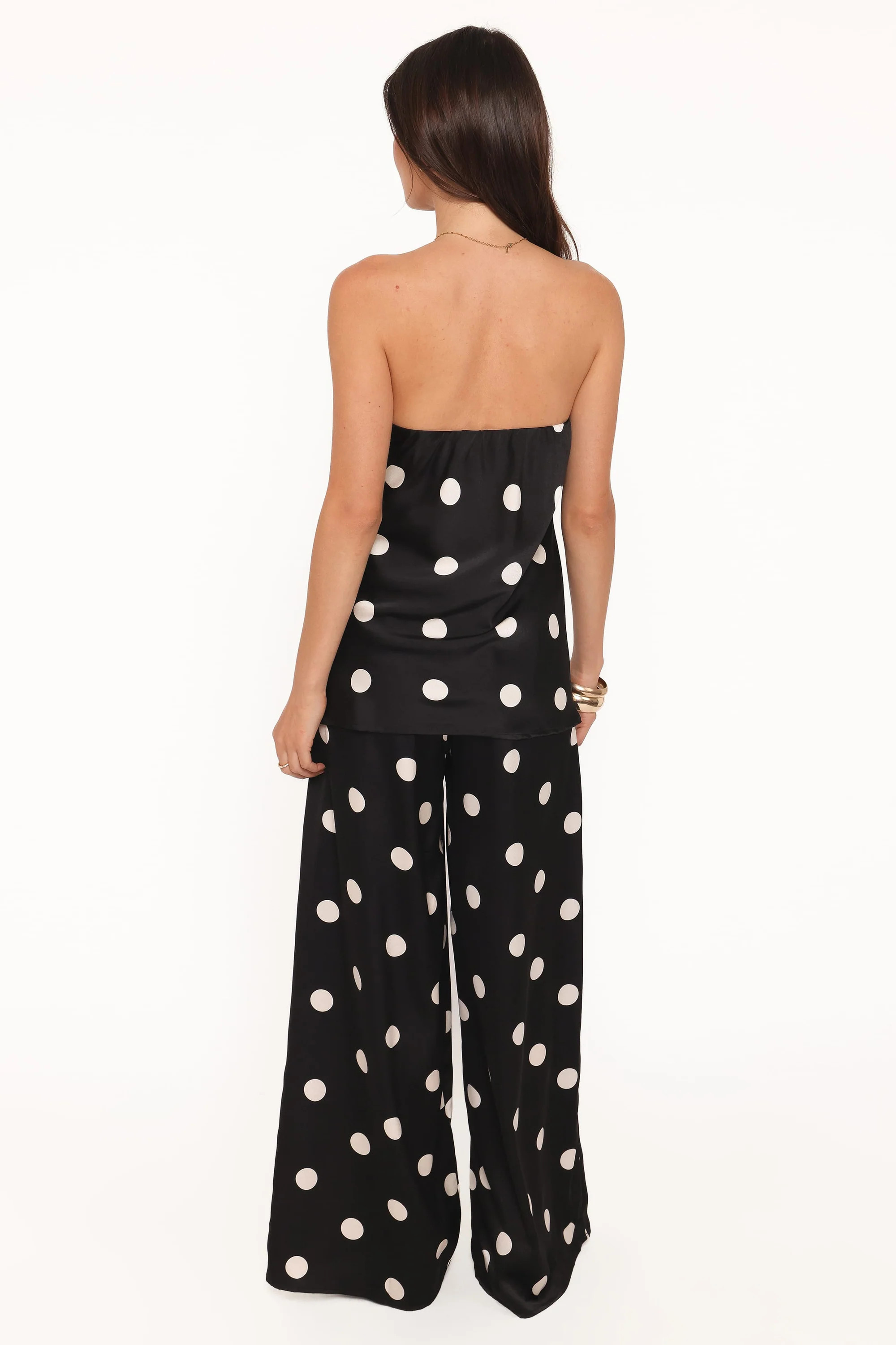 Belinda Drawstring Pant - Black/Cream | Petal & Pup (US)