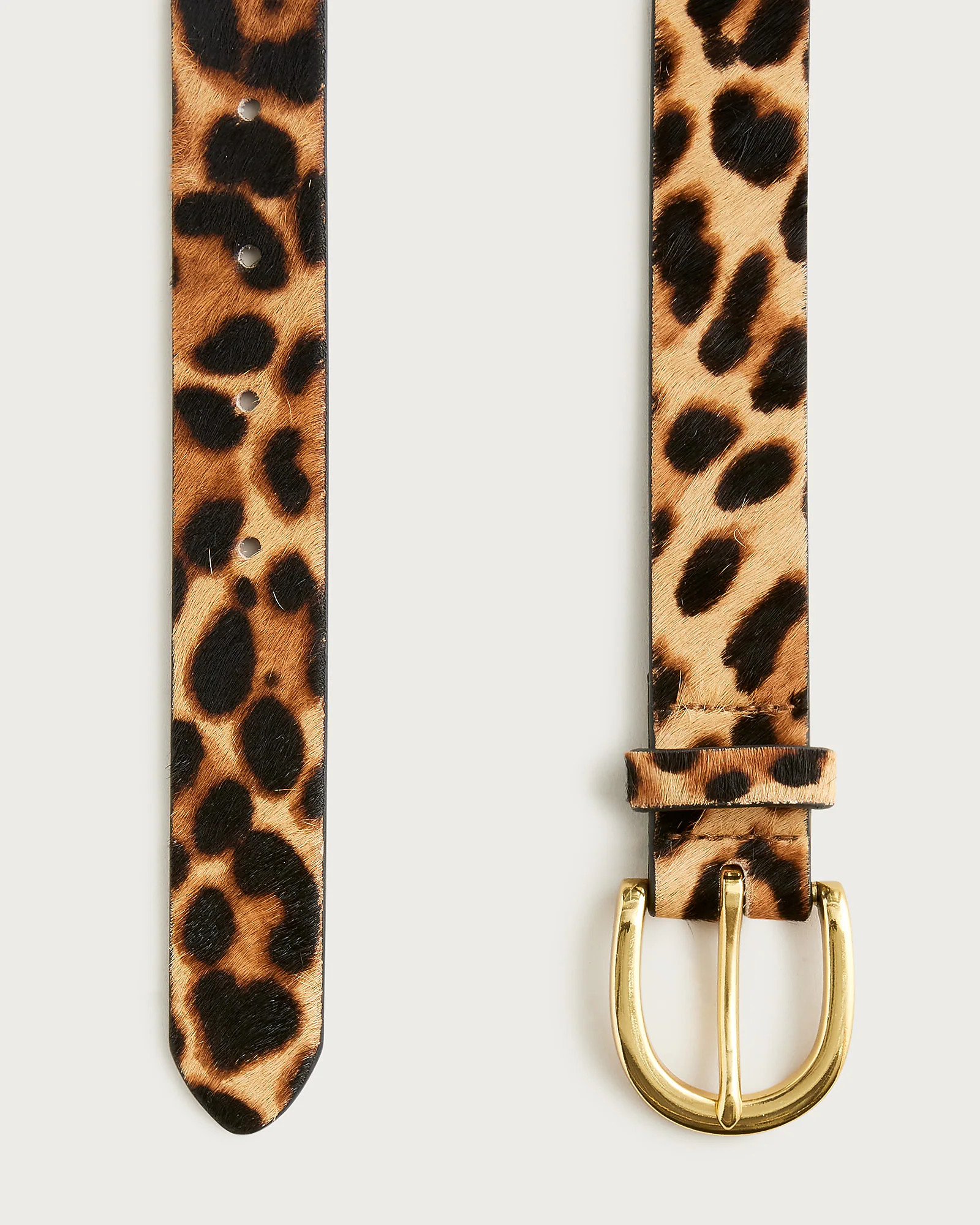 Calf hair belt in leopard | J. Crew US