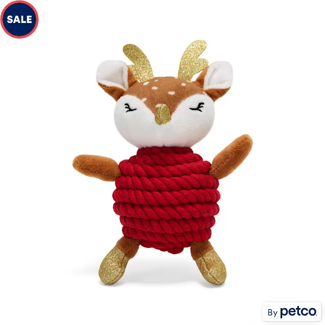 Merry Makings Plush Rope Doe Dog Toy, Small | Petco