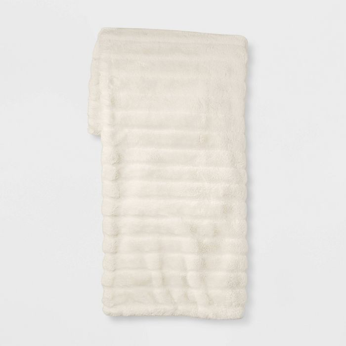 Texture Faux Fur Throw Blanket - Project 62™ | Target