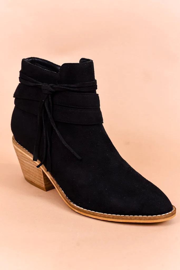 New Shoes Cure The Blues Black Booties - SHO2109BK | Tee for the Soul
