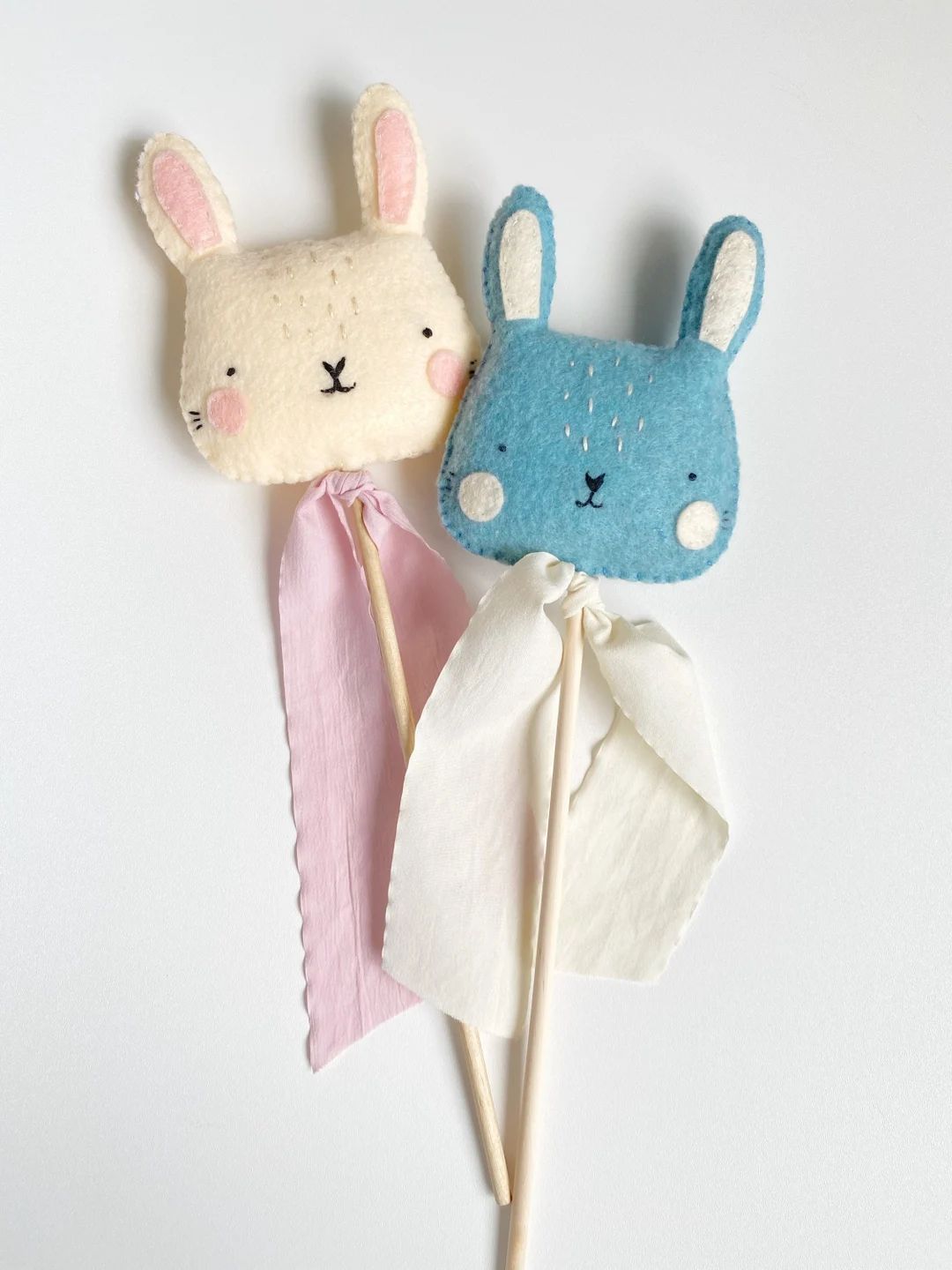 Bunny Wand | Boho | Easter Basket | Children's Play Wand | Party Favor | Etsy (US)
