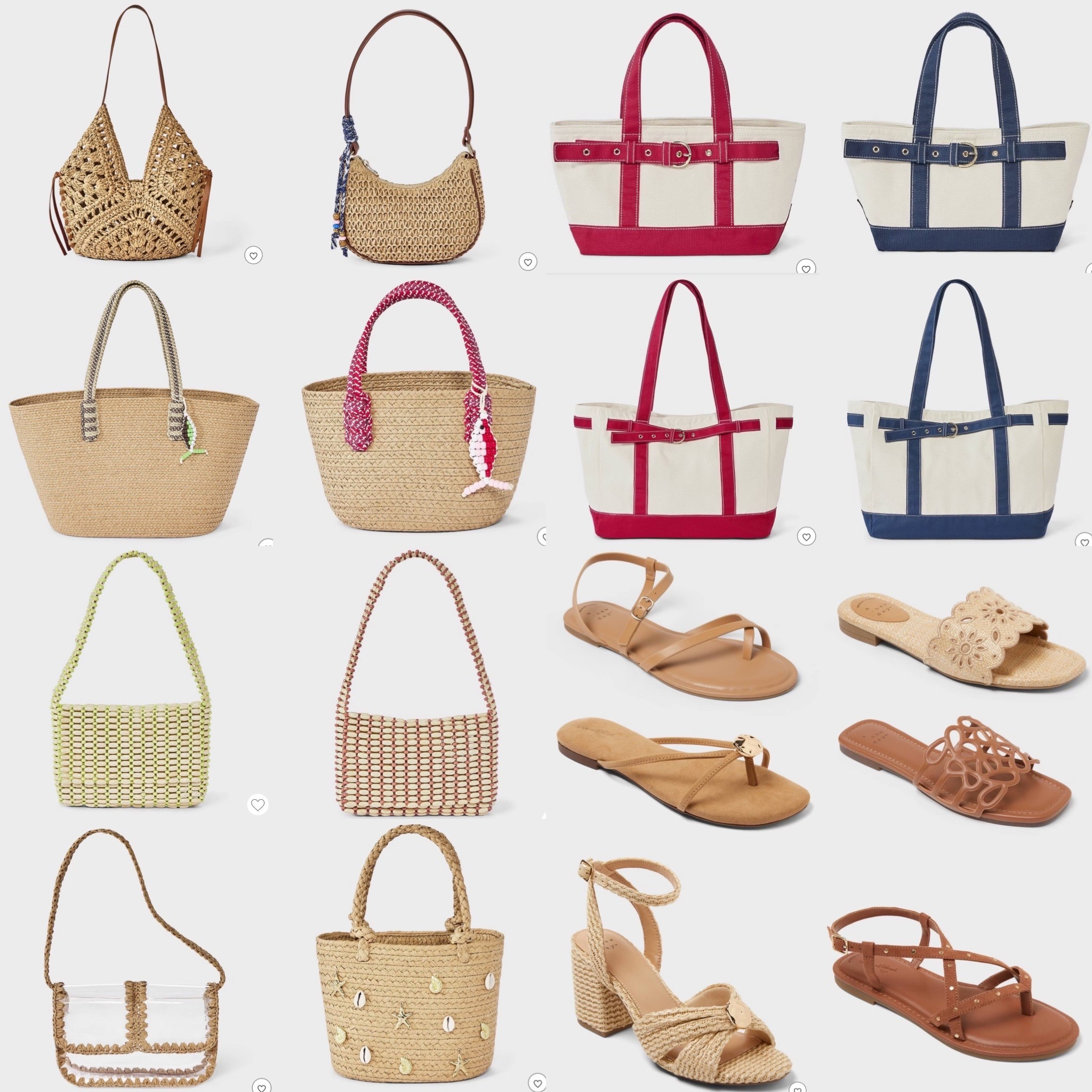 New summer purses and sandals at target! 