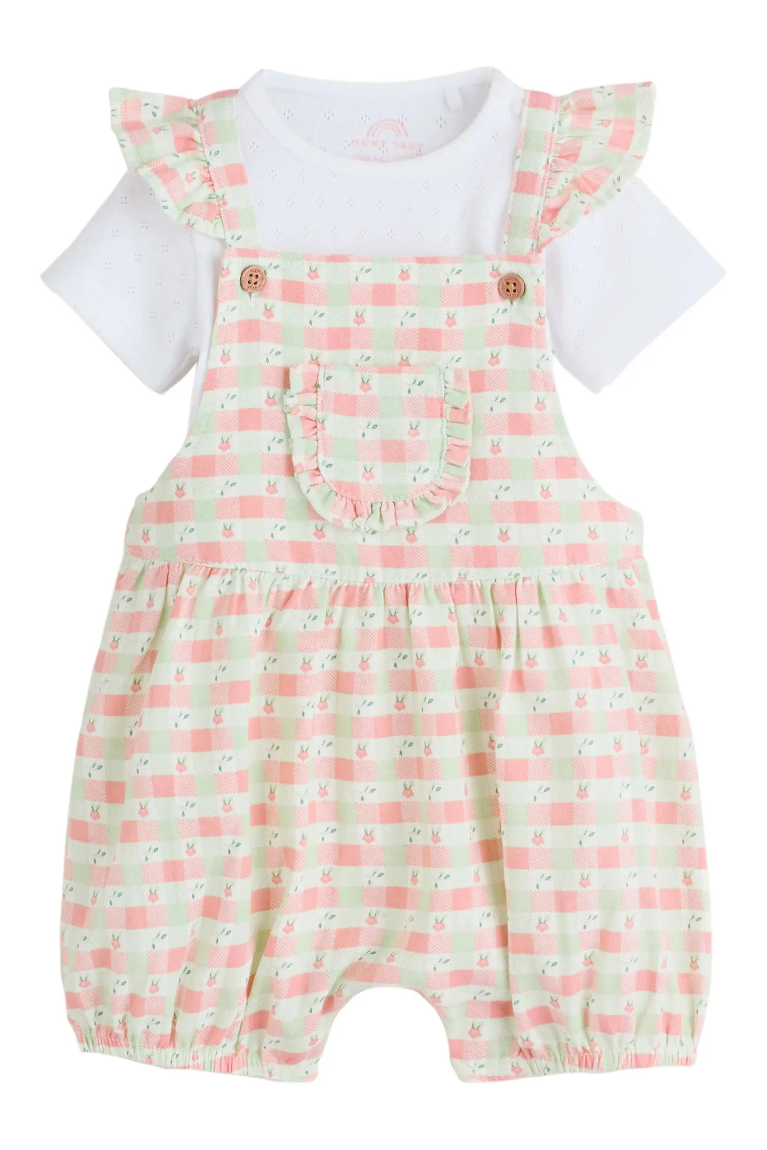 Pastel Gingham Frill Romper & Bodysuit Set (Women) | Nordstrom | Nordstrom