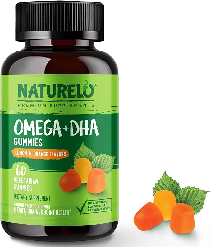 NATURELO Vegetarian DHA and Omega 3 Supplement from Algae and Chia Seed Oil for Heart, Brain and ... | Amazon (US)