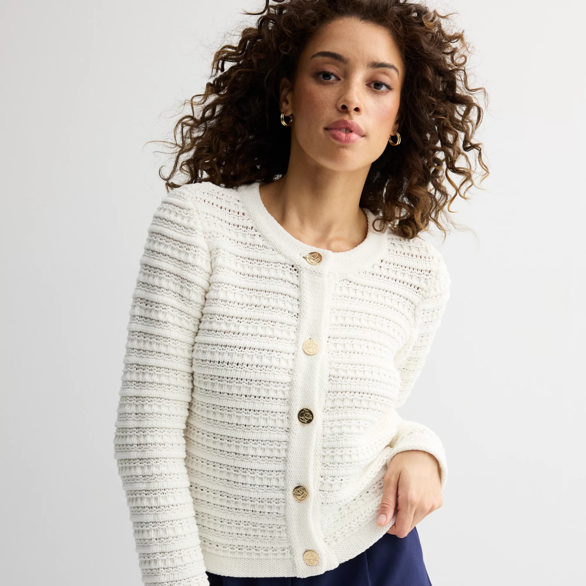 Women's Draper James Button Front Cardigan | Kohl's