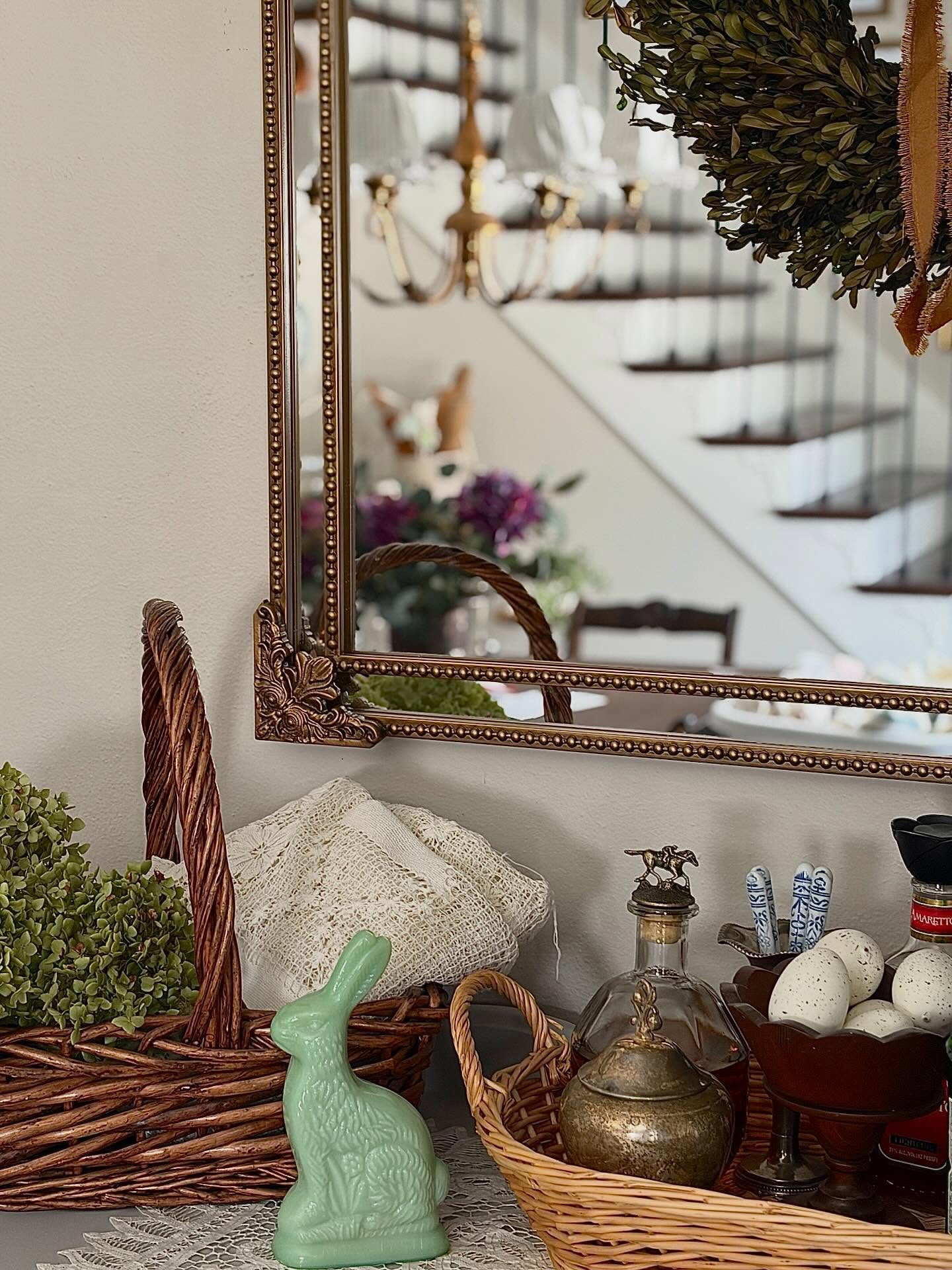 A few spring touches have made their way into our home. I actually love snow and am not trying to rush winter along. The house just looked so bare without all of the Christmas decor. I don’t think I’ll do much more for spring besides adding some fresh flowers. 

#englishcottage #cottagecore #antiques #homedecor #bryanscozycorner