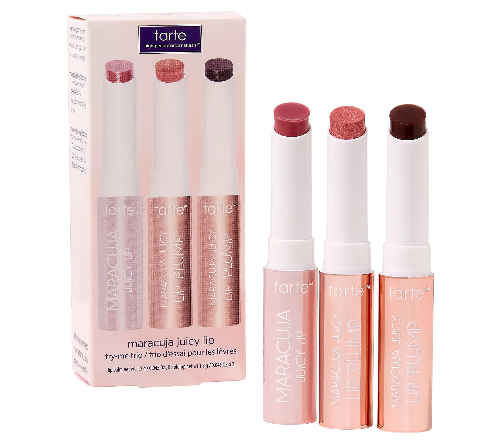 tarte maracuja juicy lip try me trio | QVC