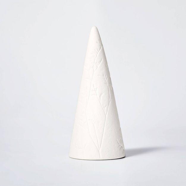Medium Stamped Ceramic Decorative Tree White - Threshold™ designed with Studio McGee | Target