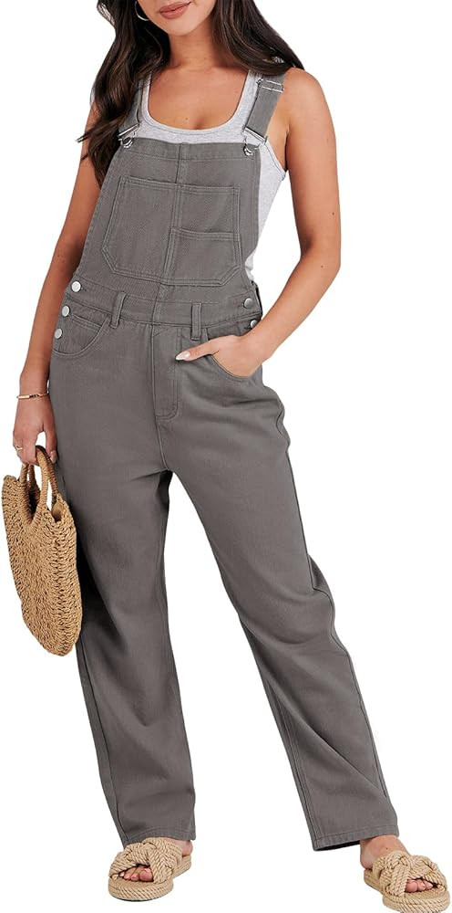 ANRABESS Womens Jean Overalls Loose Fit Adjustable Strap Denim Jumpsuits Rompers Bib Overall 2025... | Amazon (US)