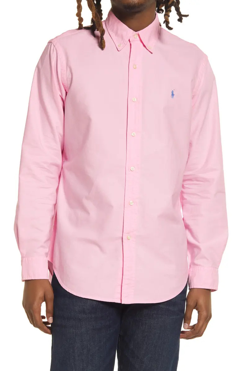 Men's Classic Fit Solid Button-Down Oxford Shirt | Nordstrom