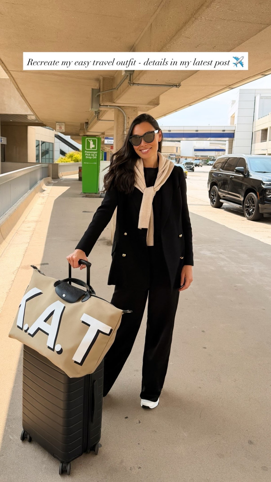 Easy travel outfit.