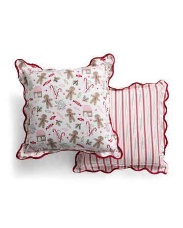 18x18 2pk Sweet Christmas Treats Pillows | TJ Maxx