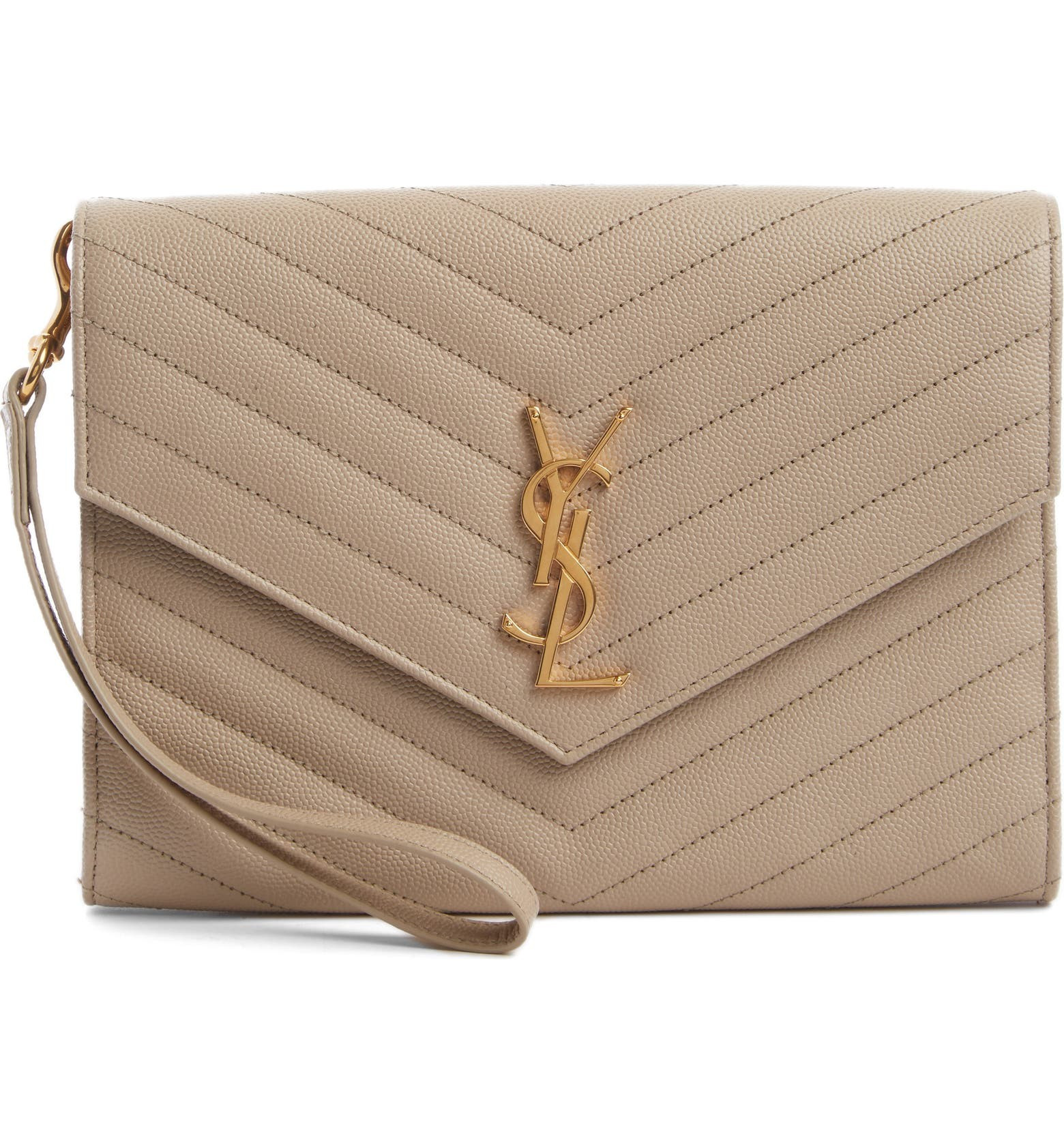 Monogram Quilted Leather Clutch | Nordstrom