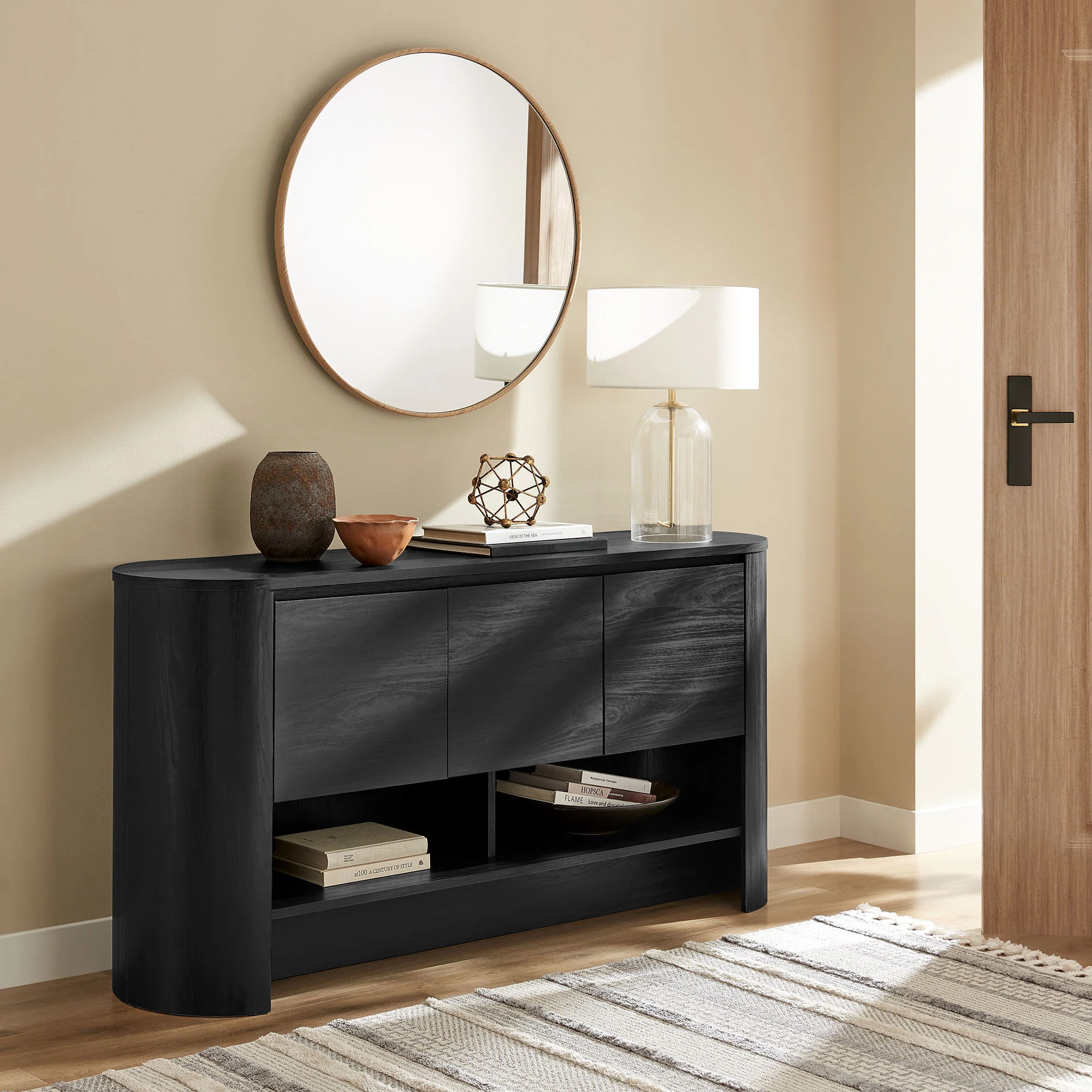 Duval 62 Inch Oval Sideboard | Wayfair North America