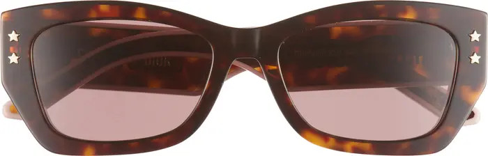 'DiorPacific S2U 53mm Rectangular Sunglasses | Nordstrom