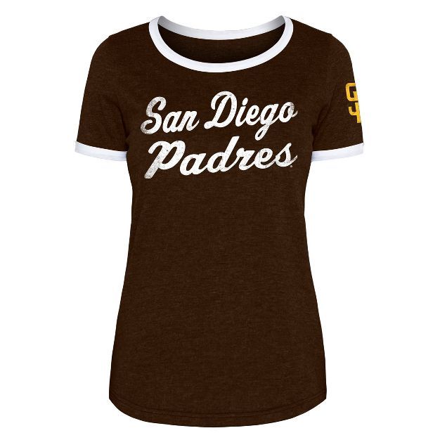 MLB San Diego Padres Women's Bi-Blend Heather T-Shirt | Target