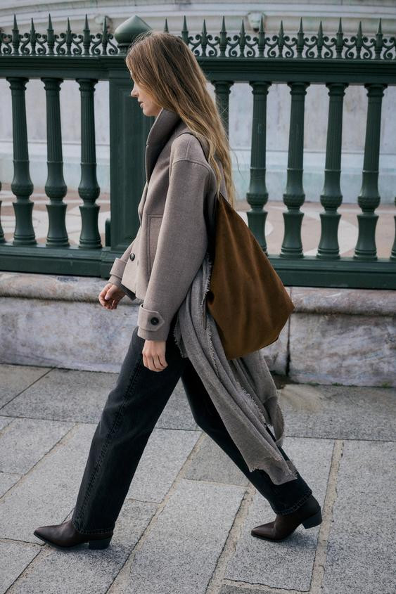 CORDUROY EFFECT TOTE BAG | Zara US