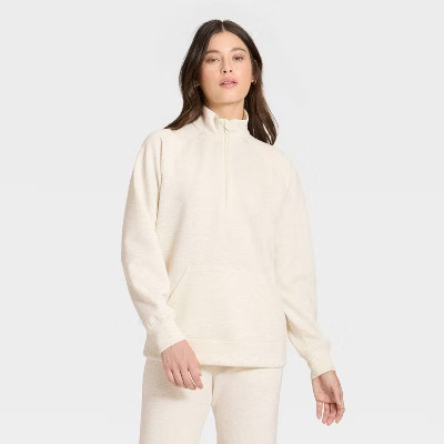 Women's Airy Sleek Legging Friendly Half Zip Sweatshirt - All In Motion™ | Target