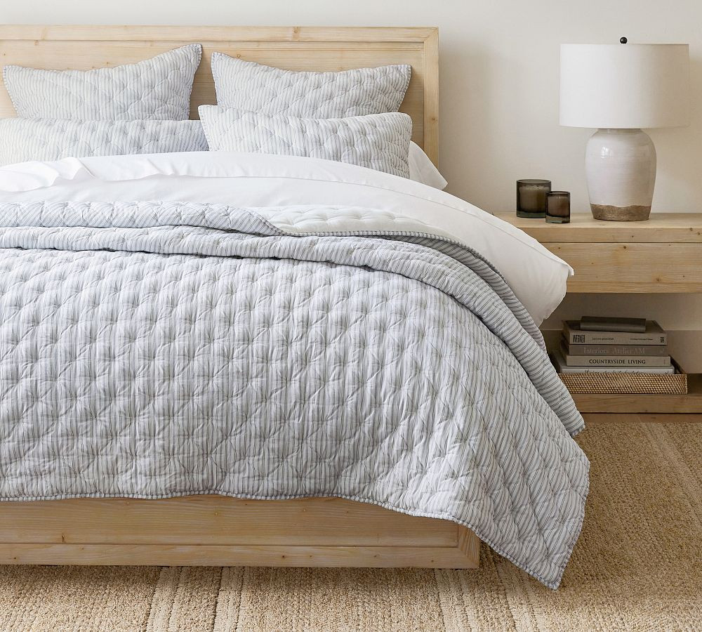 Carter Striped Quilt & Shams | Pottery Barn (US)