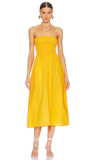 Madella Midi Dress in Citrus | Revolve Clothing (Global)