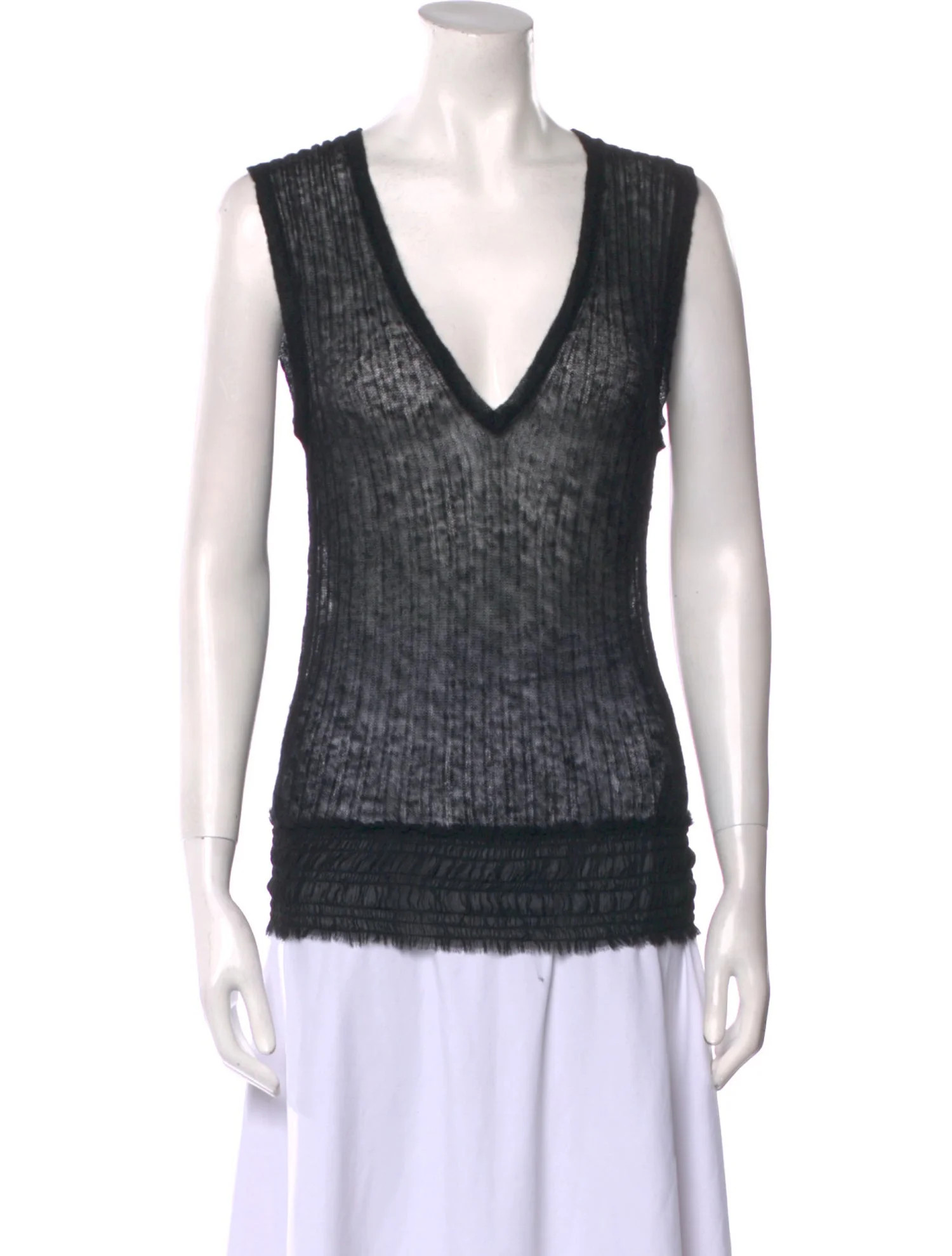 V-Neck Sleeveless Top | The RealReal