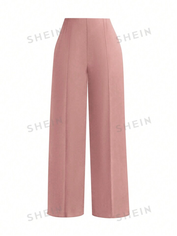 SHEIN Clasi Women'S Plus Size Seam Front Suit Pants | SHEIN USA | SHEIN