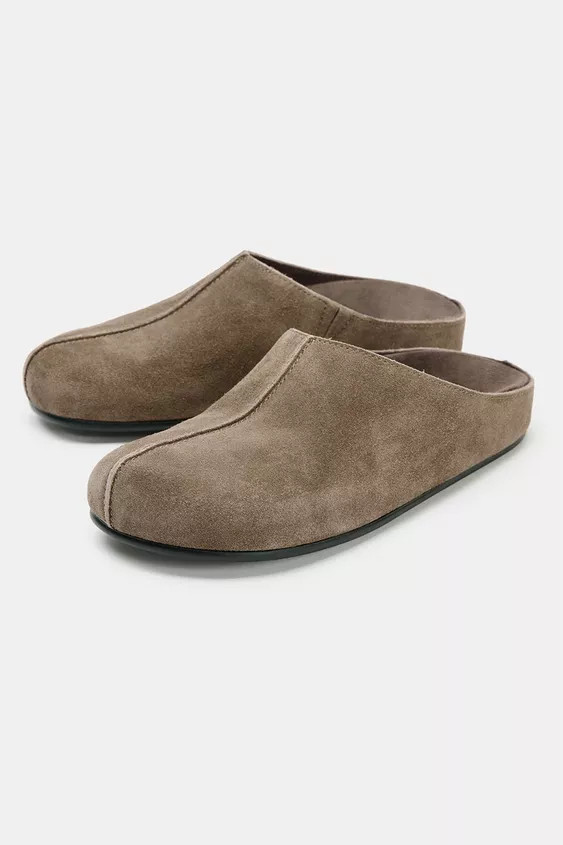 SPLIT SUEDE SLINGBACKS | Zara US