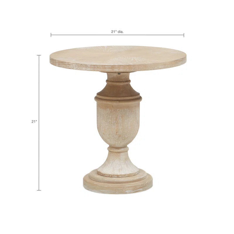 Dudley 21'' Tall Pedestal End Table | Wayfair North America