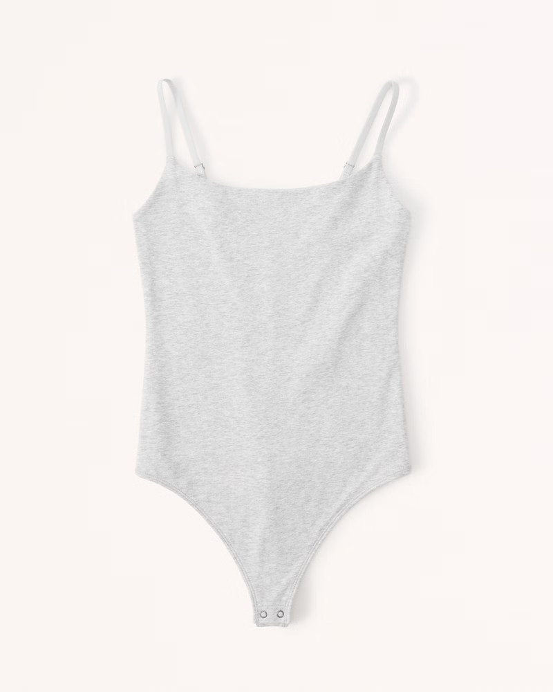 Cotton Seamless Fabric Cami Bodysuit | Abercrombie & Fitch (US)