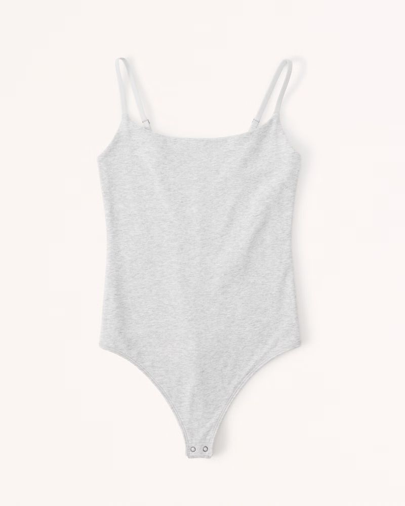 Cotton Seamless Fabric Cami Bodysuit | Abercrombie & Fitch (US)