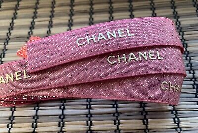 2 X NEW Authentic Chanel Easter PINK Salmon Ribbon 1.8 Meters/72 Inches/2 Yards!  | eBay | eBay US