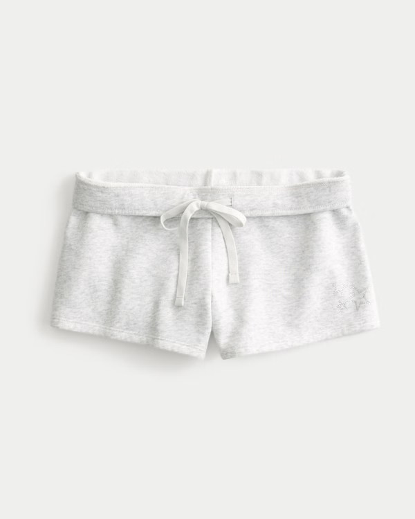 Star Graphic Fleece Mini Shorts | Hollister (US)