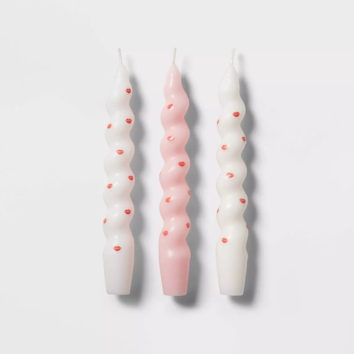 6pk Taper Candle Set White and Pink - Room Essentials™ | Target