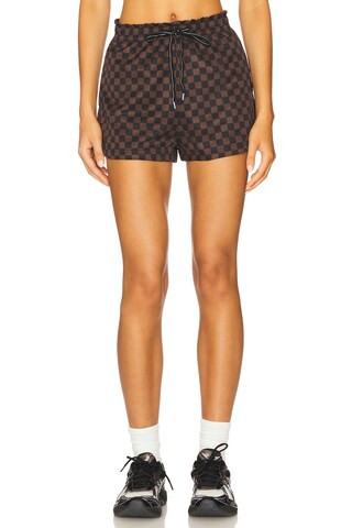 THE UPSIDE Technica Era Short in Check from Revolve.com | Revolve Clothing (Global)