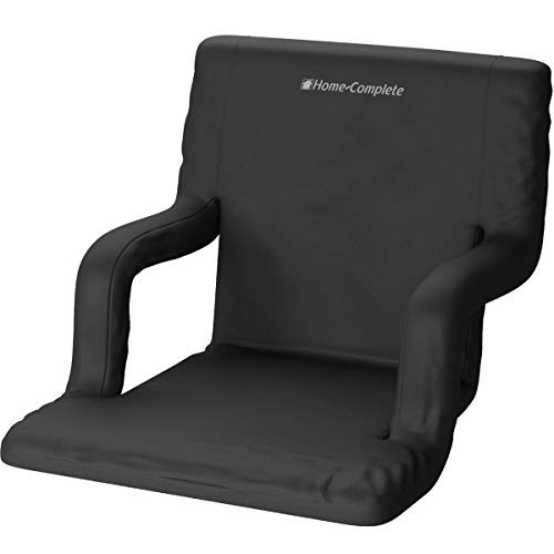 Home-Complete Wide Stadium Seat Chair Bleacher Cushion, 1-Pack, Black | Amazon (US)