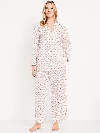 Poplin Pajama Pant Set | Old Navy (US)