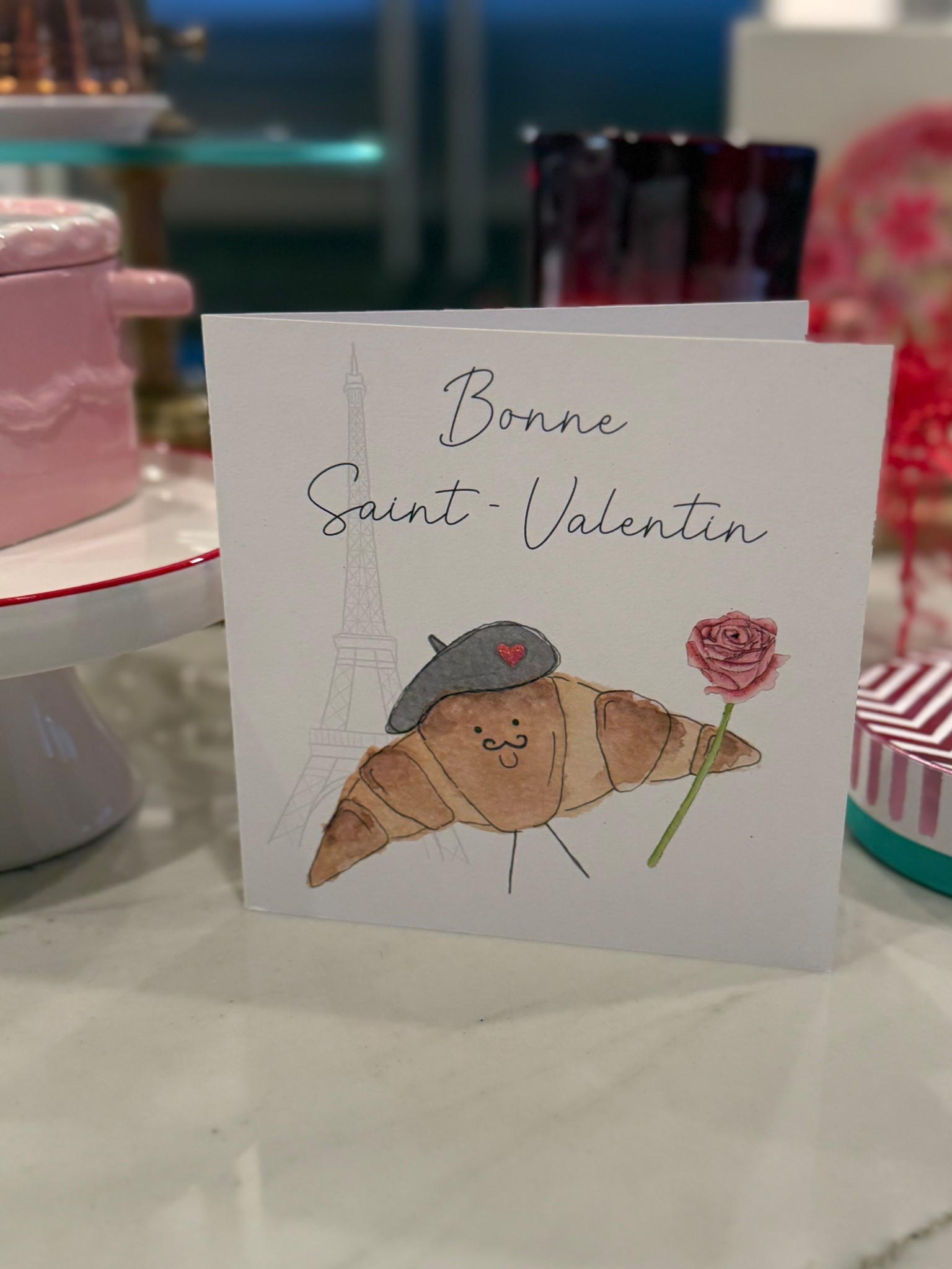 Bonjour, Valentine 💌🇫🇷

Sending a little slice of Parisian charm with this Bonne Saint Valentin card — featuring the cutest beret-wearing croissant and the iconic Eiffel Tower. 🥐✨

Perfect for your favorite Francophile, your travel partner-in-crime, or anyone who dreams of café dates in Paris. It’s sweet, chic, and just the right amount of très romantique.

Pair it with a box of macarons or a cozy French-inspired gift for the ultimate Valentine’s surprise. 💕

Because love is always better with a little French flair. 💌

#LTKFinds #ValentinesDay #Francophile #ParisianVibes #BonneSaintValentin