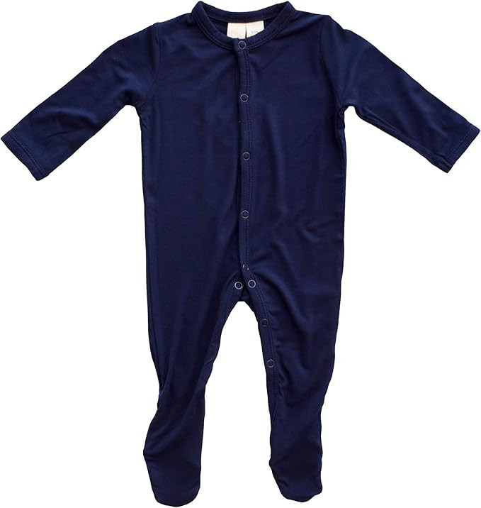 KYTE BABY Soft Bamboo Rayon Footies, Snap Closure, 0-24 Months, Solid Colors | Amazon (US)