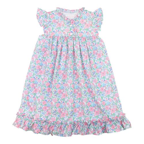 Pink And Blue Liberty Floral Nightgown | Cecil and Lou