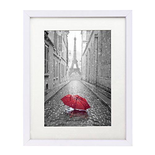 11x14 White Wall Picture Frame - Made to Display Pictures 8x10 with Mat or 11x14 Without Mat - Made  | Amazon (US)