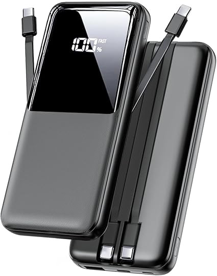 Portable Charger Power Bank - 15000mAh Fast Charging Powerbank Battery Pack with Built in USB-C(2... | Amazon (US)