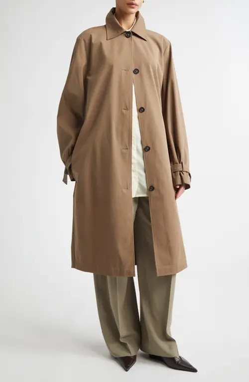 TOTEME Lightweight Trench Coat in Hazel at Nordstrom, Size 34 | Nordstrom