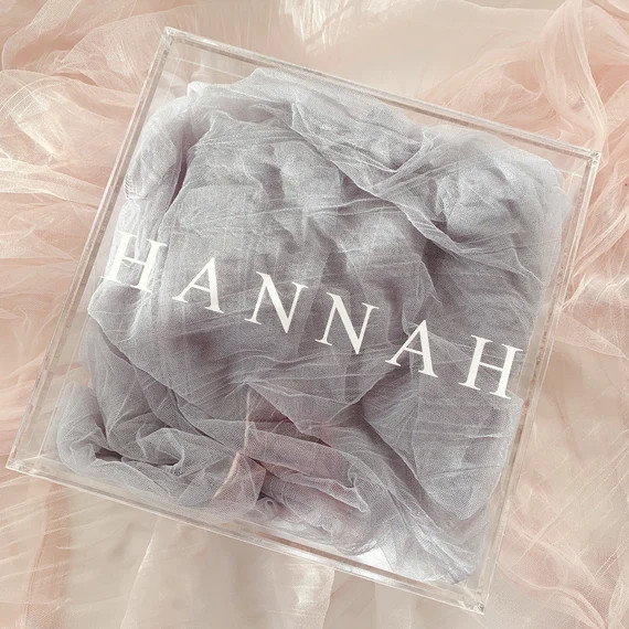 Personalized Acrylic Box Acrylic Box With Lid Personalized - Etsy | Etsy (US)