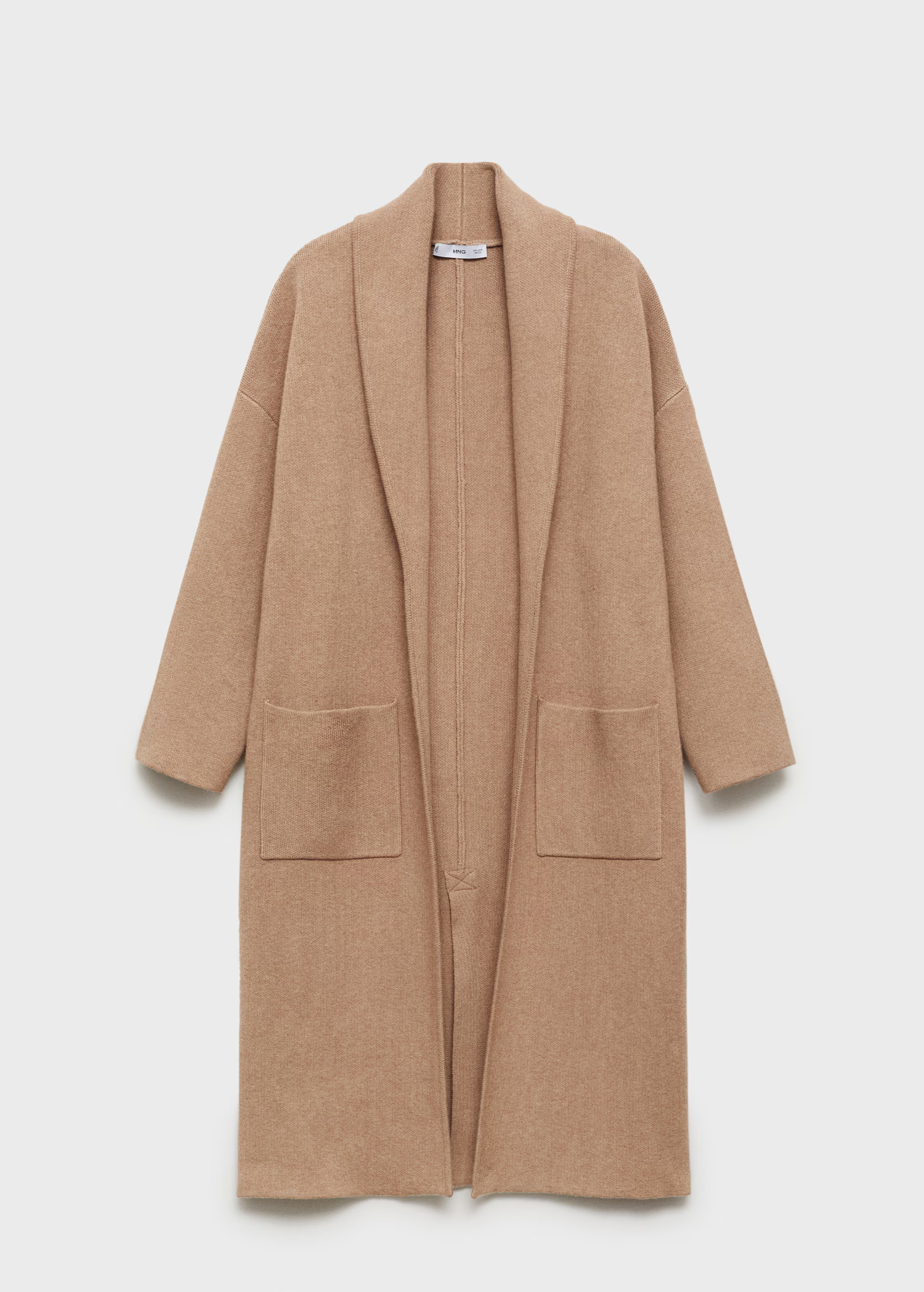 Oversized knitted coat with pockets - Women | MANGO USA | Mango (US/MX/AU)
