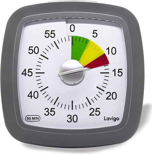 Lavigo 60 Minute Countdown Visual Timer for Adults Kitchen Cooking Kids Study Reading Classroom T... | Amazon (US)