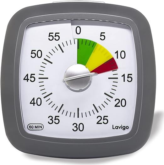 Lavigo 60 Minute Countdown Visual Timer for Adults Kitchen Cooking Kids Study Reading Classroom T... | Amazon (US)